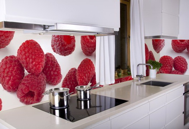 Five Insanely Fun Ways to Wallpaper Your Kitchen raspberries