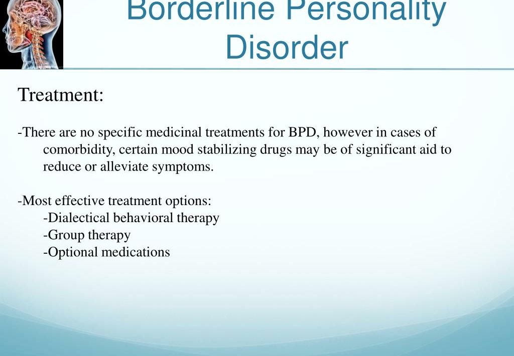 borderline personality disorder treatment