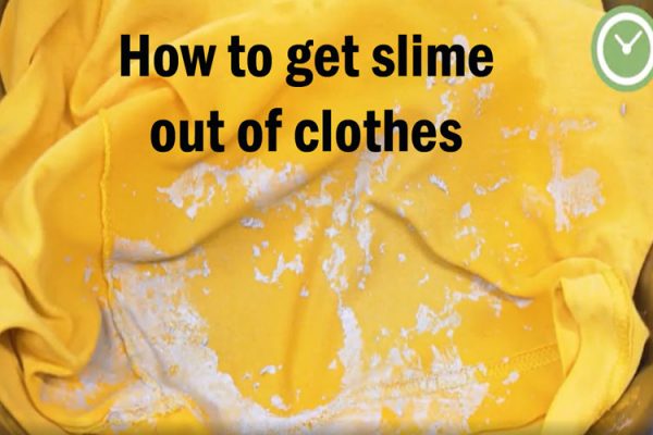how to get slime out of clothes