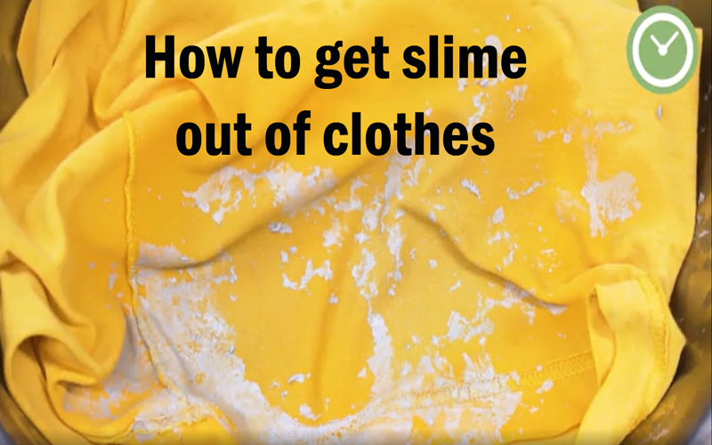 how to get slime out of clothes