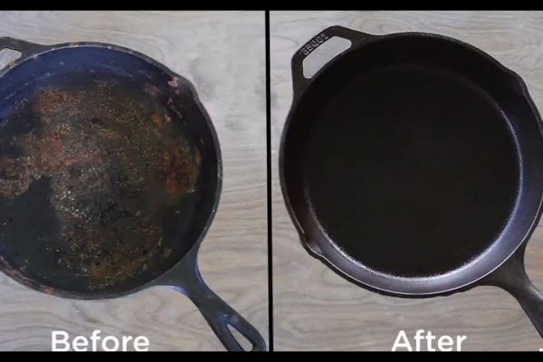 how to clean cast iron skillet