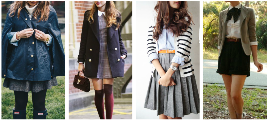 preppy girl skirts