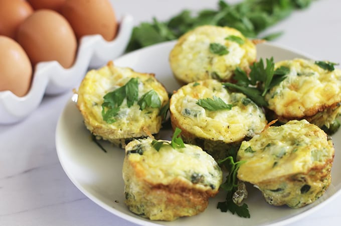 egg and vegetable muffin