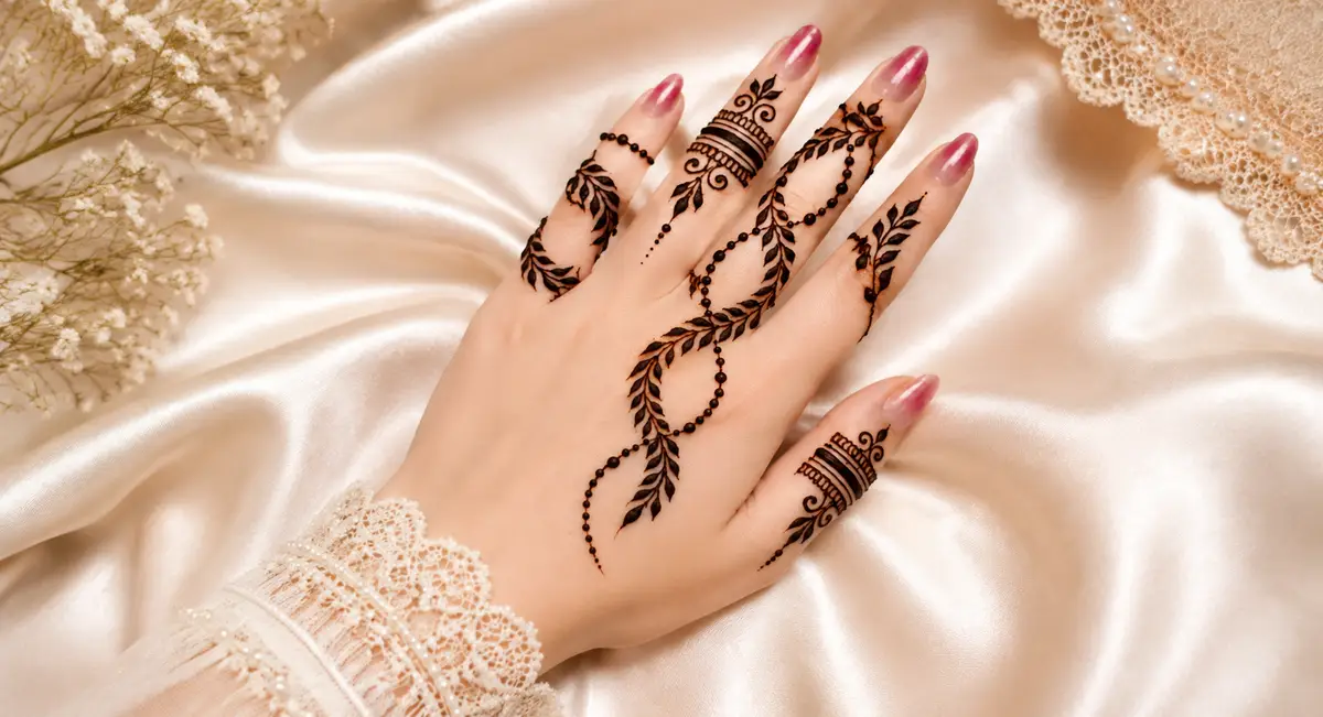 Finger-Focused Minimal Design mehndi